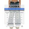 EMMIOL Baggy Jeans Men Wide Leg,Y2k Hip Hop Skater Denim Cargo Pants Vintage Loose Fit,Relaxed Long Trousers Streetwear(Blue-z)