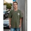 EMMIOL Mens Y2k Baggy Shirts Graphic Tees Oversized Crew Neck Short Sleeve Streetwear Tshirts Summer Tops 2026(Army Green)