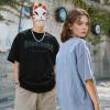 EMMIOL Mens Y2k Baggy Shirts Graphic Tees Oversized Crew Neck Short Sleeve Streetwear Tshirts Summer Tops 2026(Blue-a)