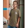 EMMIOL Mens Y2k Baggy Shirts Graphic Tees Oversized Crew Neck Short Sleeve Streetwear Tshirts Summer Tops 2026(Coffee)