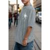 EMMIOL Mens Y2k Baggy Shirts Graphic Tees Oversized Crew Neck Short Sleeve Streetwear Tshirts Summer Tops 2026(Gray)