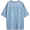EMMIOL Mens Y2k Baggy Shirts Graphic Tees Oversized Crew Neck Short Sleeve Streetwear Tshirts Summer Tops 2026(Blue-a)
