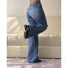 EMMIOL Women Flared Bootcut Jeans Mid-High Waist Jeans Stretch Trendy Bell Bottom 90s Denim Pants