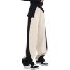 EMMIOL Y2K Baggy Sweatpants for Women, 2026 Barrel Leg Joggers, High Waisted Wide Leg Lounge Pants with Pockets(Apricot)