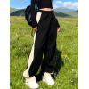 EMMIOL Y2K Baggy Sweatpants for Women, 2026 Barrel Leg Joggers, High Waisted Wide Leg Lounge Pants with Pockets(Black)