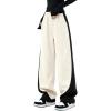 EMMIOL Y2K Baggy Sweatpants for Women, 2026 Barrel Leg Joggers, High Waisted Wide Leg Lounge Pants with Pockets(Apricot)