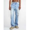 EMMIOL Cargo Baggy Jeans for Men, Pants Wide Leg, Relaxed Loose Fit Denim Y2K Straight Leg Streetwear Vintage(200-blue 2)