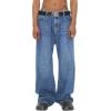 EMMIOL Cargo Baggy Jeans for Men, Pants Wide Leg, Relaxed Loose Fit Denim Y2K Straight Leg Streetwear Vintage(201-dark Blue)