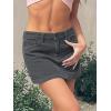EMMIOL Corduroy Skirts for Women Mid/Low Rised Casual A Line Mini Dress 2026 Trendy Y2k Clothes(Corduroy Grey)