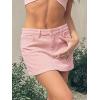 EMMIOL Corduroy Skirts for Women Mid/Low Rised Casual A Line Mini Dress 2026 Trendy Y2k Clothes(Corduroy Pink)
