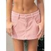 EMMIOL Corduroy Skirts for Women Mid/Low Rised Casual A Line Mini Dress 2026 Trendy Y2k Clothes(Corduroy Pink)
