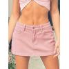 EMMIOL Corduroy Skirts for Women Mid/Low Rised Casual A Line Mini Dress 2026 Trendy Y2k Clothes(Corduroy Pink)