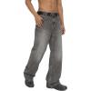 EMMIOL Cargo Baggy Jeans for Men, Pants Wide Leg, Relaxed Loose Fit Denim Y2K Straight Leg Streetwear Vintage(201-dark Grey)
