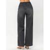 EMMIOL Wide Leg Jeans for Women Stretchy High Waisted Pull On Jeans Baggy Trendy Elastic Straight Denim Pants(Black)