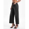 EMMIOL Women’s Wide Leg Jeans High Waisted Trendy Front Seamed Baggy Jeans Vintage Denim Pants with Pockets(Black)