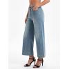 EMMIOL Women’s Wide Leg Jeans High Waisted Trendy Front Seamed Baggy Jeans Vintage Denim Pants with Pockets(Vintage Blue)