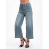 EMMIOL Women’s Wide Leg Jeans High Waisted Trendy Front Seamed Baggy Jeans Vintage Denim Pants with Pockets(Vintage Blue)