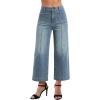 EMMIOL Women’s Wide Leg Jeans High Waisted Trendy Front Seamed Baggy Jeans Vintage Denim Pants with Pockets(Vintage Blue)