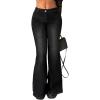 EMMIOL Women Stretchy Bootcut Flared Jeans Mid-High Waist Jeans Trendy Bell Bottom 90s Denim Pants