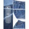 EMMIOL Baggy Jorts for Women Wide Leg Denim Shorts Y2k Elastic Waist Bermuda Streetwear Boyfriend Jean Shorts with Pockets(Mid Blue)