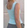 Women Deep V Neck Tops Sexy Sleeveless Crop Top Stretchy Trendy Going Out Tank Top Cute Summer Clothes(Z-sky Blue Floral)