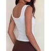 Women Deep V Neck Tops Sexy Sleeveless Crop Top Stretchy Trendy Going Out Tank Top Cute Summer Clothes(Z-white Floral)