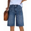 EMMIOL Womens Jean Shorts High Waisted Denim Trendy Casual Jorts(Blue-017)