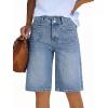 EMMIOL Womens Jean Shorts High Waisted Denim Trendy Casual Jorts(Light Blue-017)