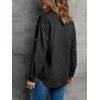 EMMIOL Denim Shirt Women Button Down Long Sleeve Denim Blouse 2026 Hidden Button Jean Shirt Oversized Summer Casual Tops(Black)