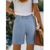 EMMIOL Women Jorts – High Waisted Stretchy Jorts, Y2K Trendy Denim Shorts Casual Summer Bottoms for Street Daily Party(Light Blue-016)