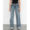 EMMIOL Mid-Low Rise Baggy Jeans for Women, Straight Leg Vintage Boyfriend Jeans with Distressed Details